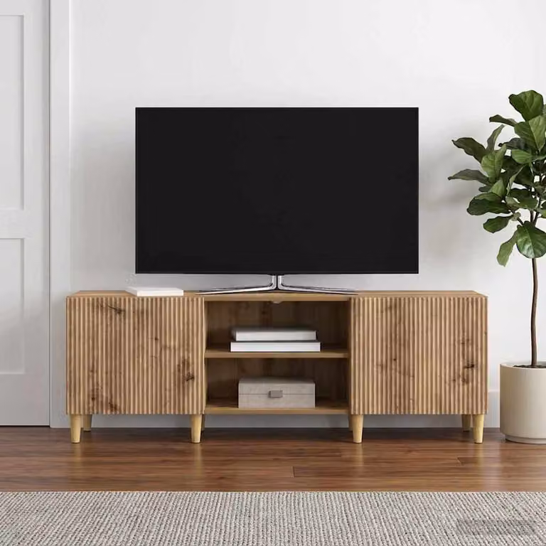 Mobile TV vidaXL in stile vintage color rovere, L 150 x P 31 x H 50 cm