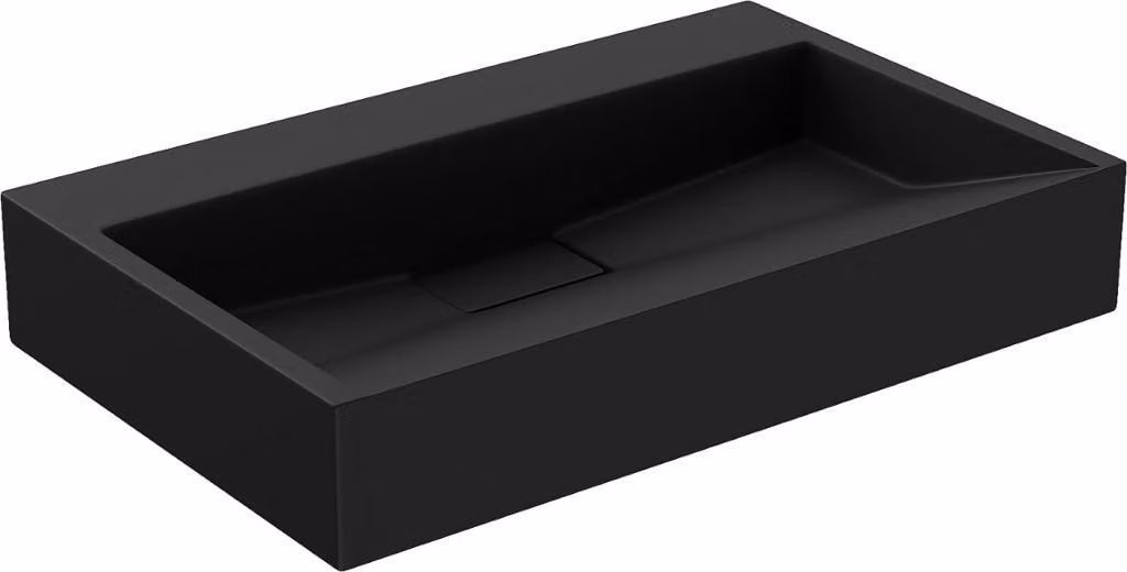 Mexen Ava lavabo da appoggio in conglomerato B/O 60 x 38 cm, nero - 23016070