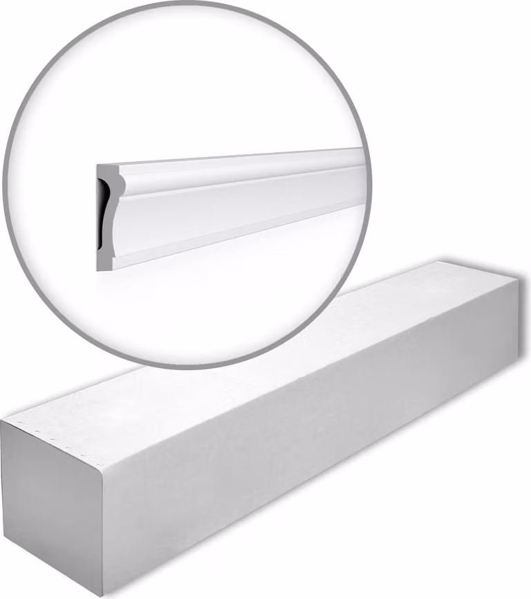 NMC WL6-box WALLSTYL Noel Marquet 1 cartone con 20 strisce decorative Rivestimento murale stile classico colore bianco | 40 m