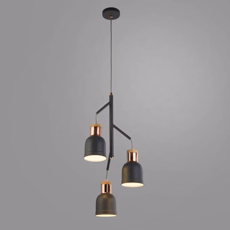 Searchlight Lampada a sospensione Barham, dimmerabile, Alluminio / Grigio / Zincato, Soggiorno / Sala da pranzo, Metallo, Moderno, Lampada a sospensione