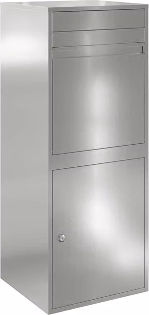 Cassetta per pacchi DESIGN IN in acciaio zincato argento L/P/H: 47,5 x 38 x 59 cm