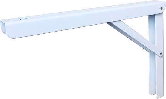 Console ribaltabile regolabile Acciaio al carbonio verniciato a polvere bianco