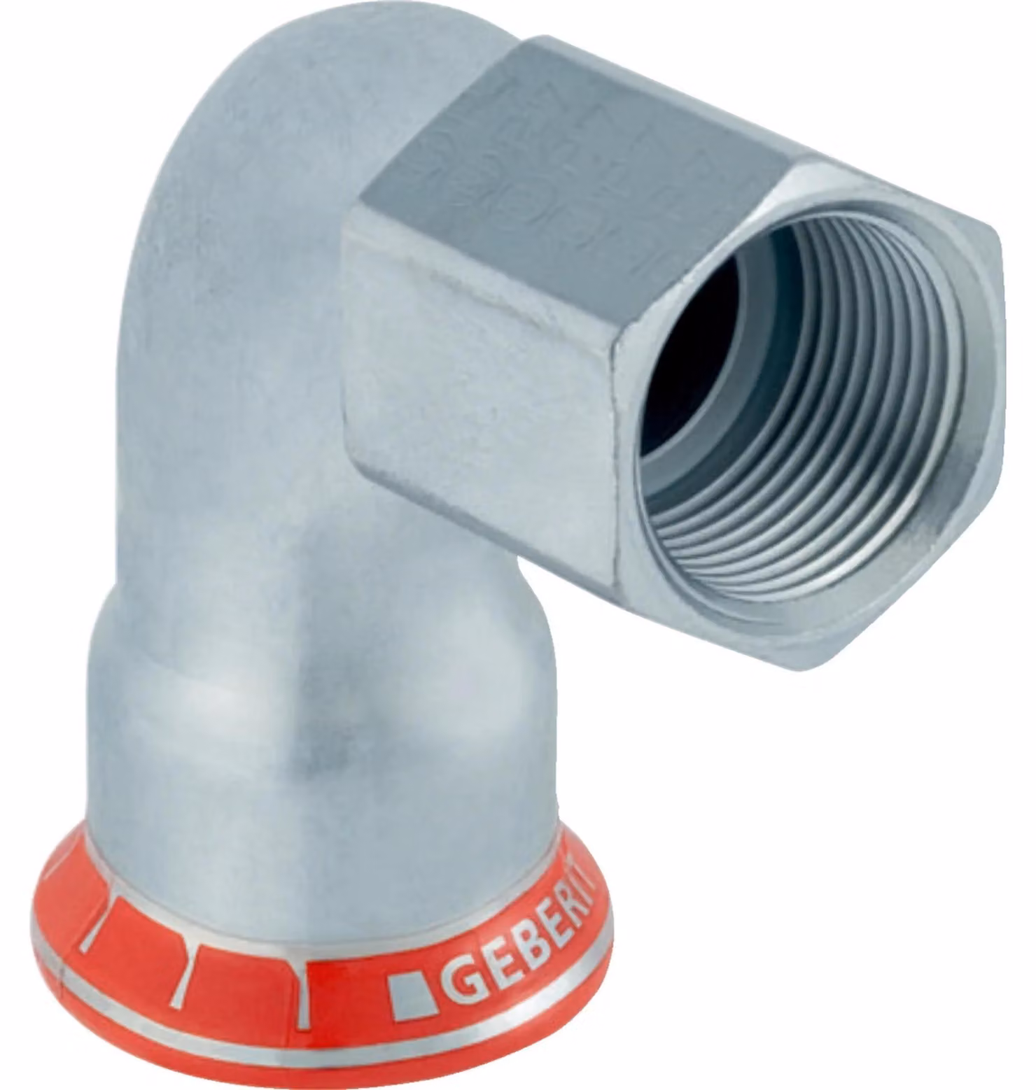 Geberit Mapress angolo di transizione a 90° IG, 22 mm x 1/2"