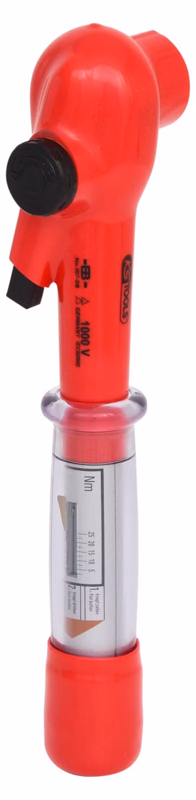 KS TOOLS Chiave dinamometrica da 3/8" con isolamento protettivo e testa a cricchetto reversibile 5-25Nm - 117.3805