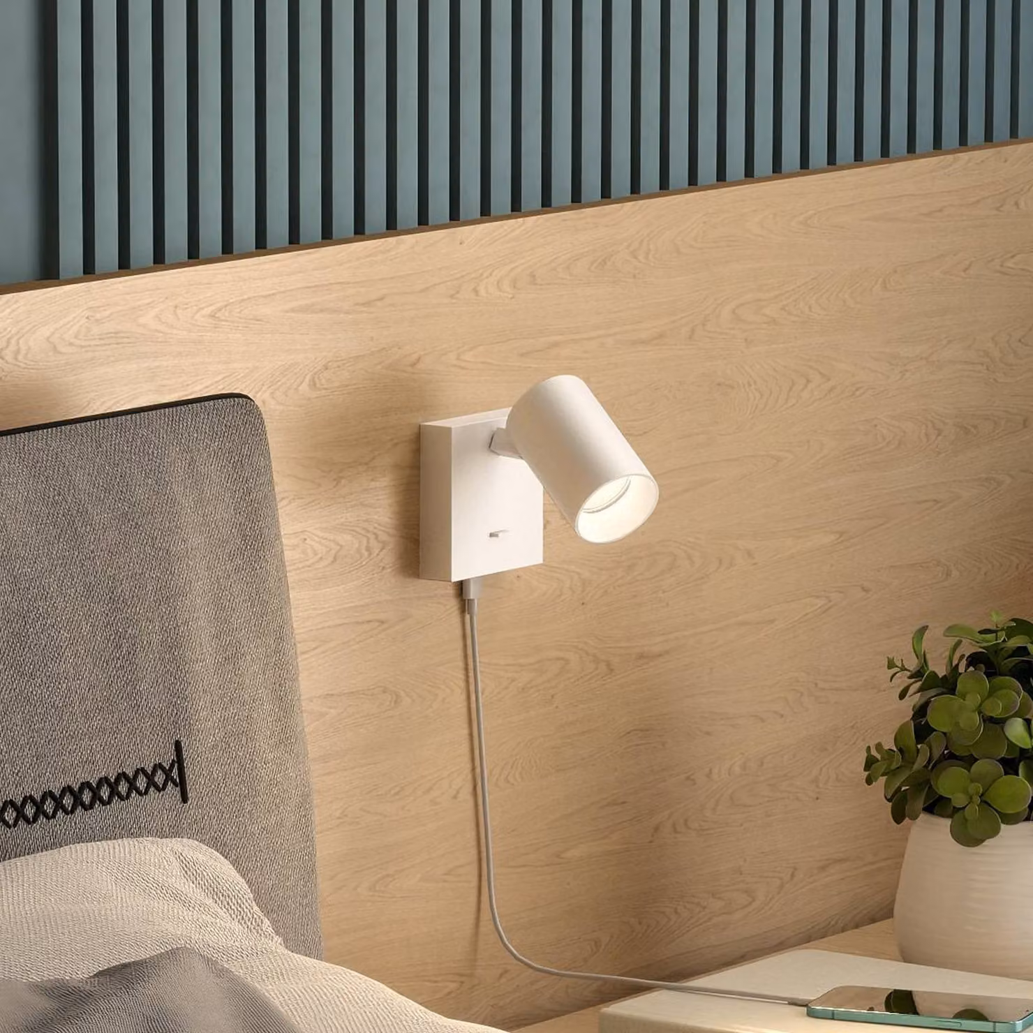Deko-Light Faretto da parete CAN TILT, bianco, 10 x cm, metallo, interruttore, USB TILT, Bianco / Opale, Soggiorno / Sala da pranzo, Alluminio, Faretto
