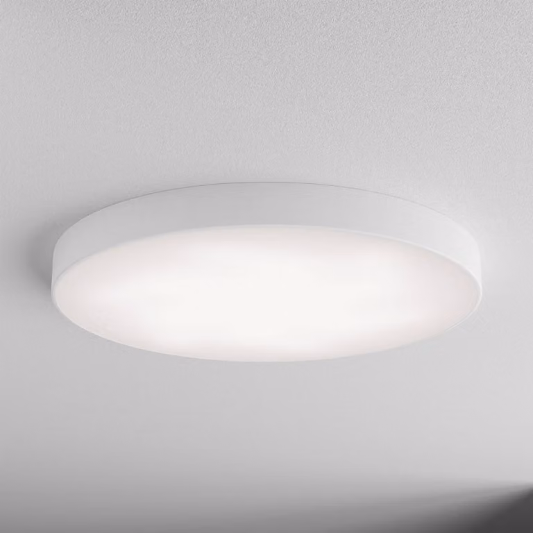 Plafoniera con sensore di movimento Cleo 800 TEMAR LIGHTING, Bianco / Opale, Soggiorno / Sala da pranzo, Metallo, Moderno, Plafoniera