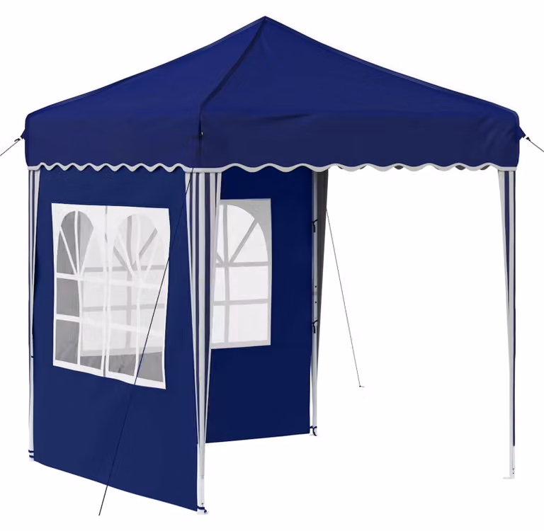Tenda per feste a pop-up 195 x 195 x 245 cm Blu Tessuto Oxford