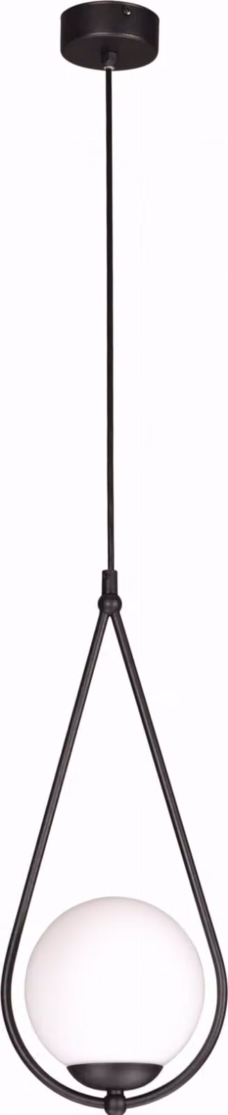 Lampada a sospensione Neve bianco e nero 1xE14x40W in vetro, dimensioni: 90x18x18 cm, IP20, Kaja