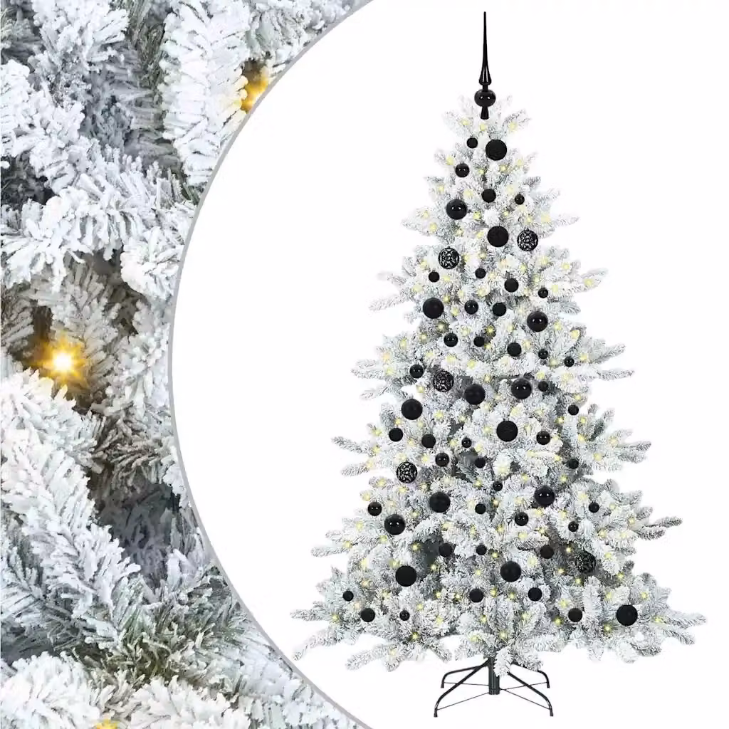 Albero di Natale artificiale moderno vidaXL bianco con rami pieghevoli Altezza: 180 cm – 2