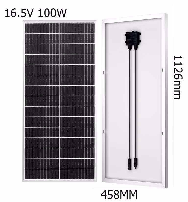 Sistema di pannelli solari da 200W - Inverter da 220V a 1000W - Monocristallino - Per uso domestico autonomo (fuori dalla rete)