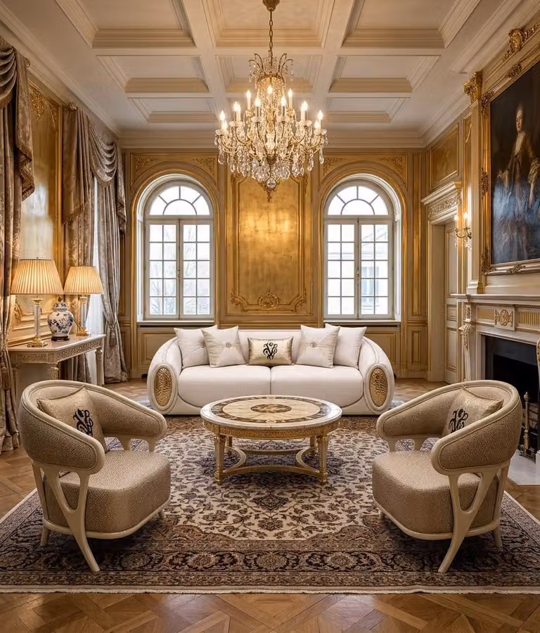 Divano componibile, composto da: divano a 2 posti, 2 poltrone, colore beige, stile moderno, ideale per il soggiorno, design elegante