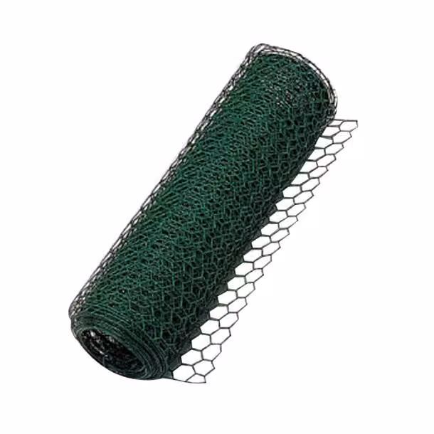 Recinzione in rete metallica in PVC a maglie esagonali da 13 mm, varie dimensioni; misure: 13 x 0,7 x 1000 mm. 10 m
