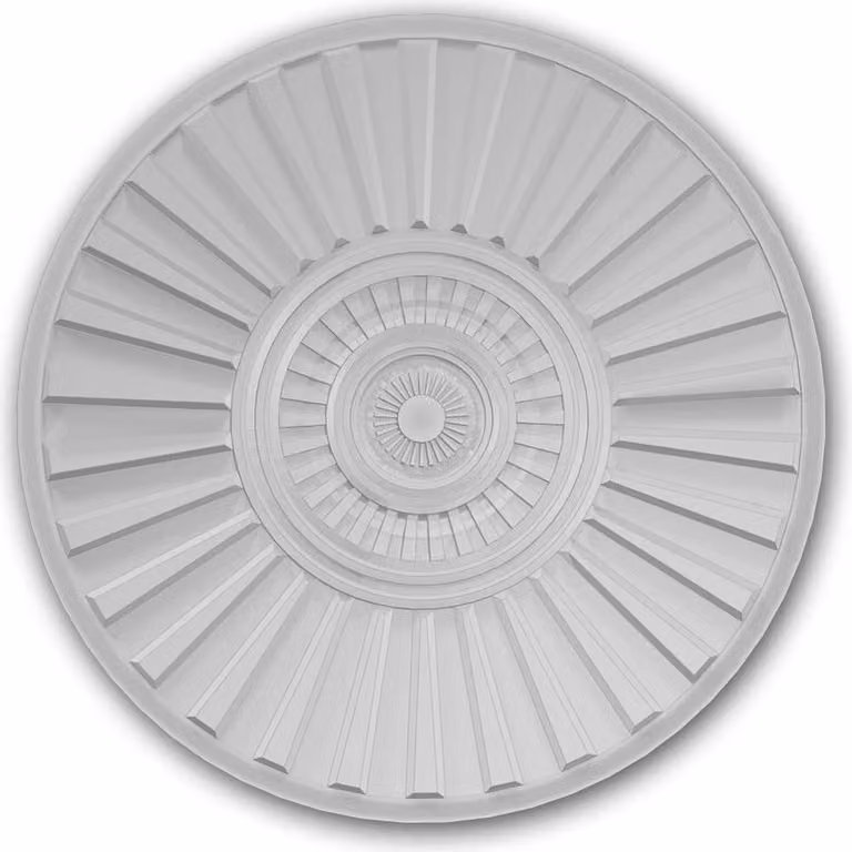 Profhome 156801 Rosone Medaglione elemento decorativo Ø 35 cm