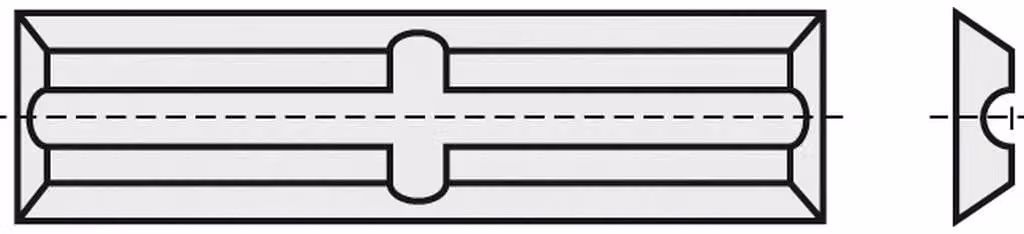 BRÜCK HW-WP 20 x 5,5 x 1,1 mm RN/QN HC05 con 4 taglienti | 83020005