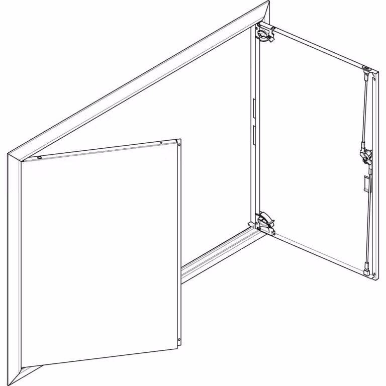 Cornice ABN + porta cieca 4x6 per quadro di distribuzione da incasso, 4 file GBRU46T
