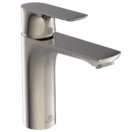 Ideal Standard Connect Air miscelatore per lavabo senza scarico Grande, sporgenza 125 mm A7055GN Silver Storm