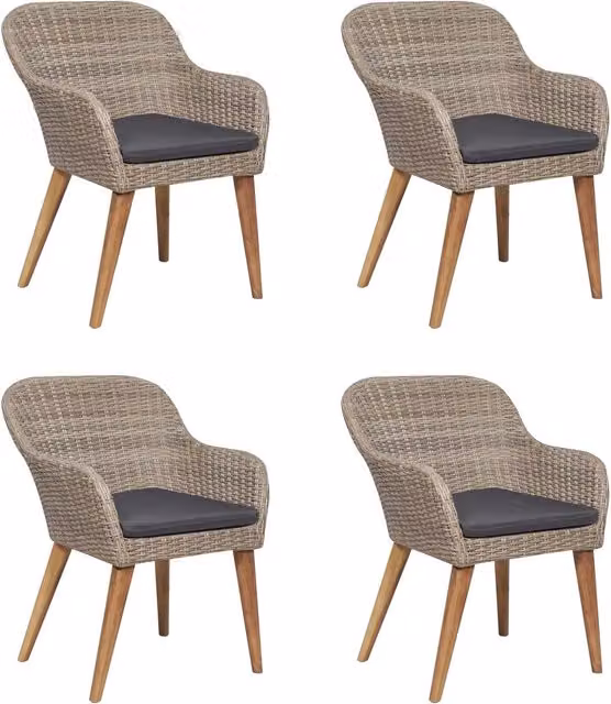 Set Mobili da Pranzo per Giardino 5 pz Marrone 3068774