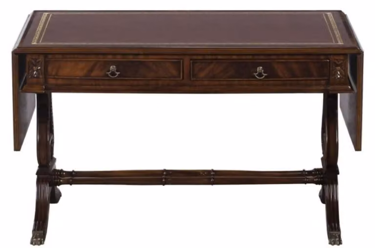Casa Padrino tavolino barocco marrone scuro / marrone 84 x 56,3 x h. 49,5 cm - Mobili Soggiorno
