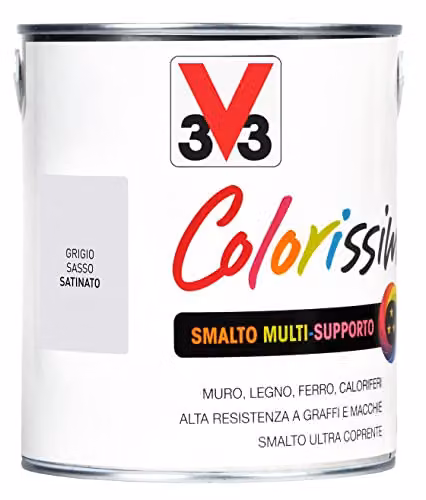 V33 Smalto Multisupporto Colorissim Grigio Sasso 2,5L