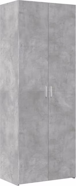 Credenza | Madia | Buffet da pranzo | Armadio da pranzo Grigio Cemento 70x42,5x185 cm in Legno Ingegnerizzato