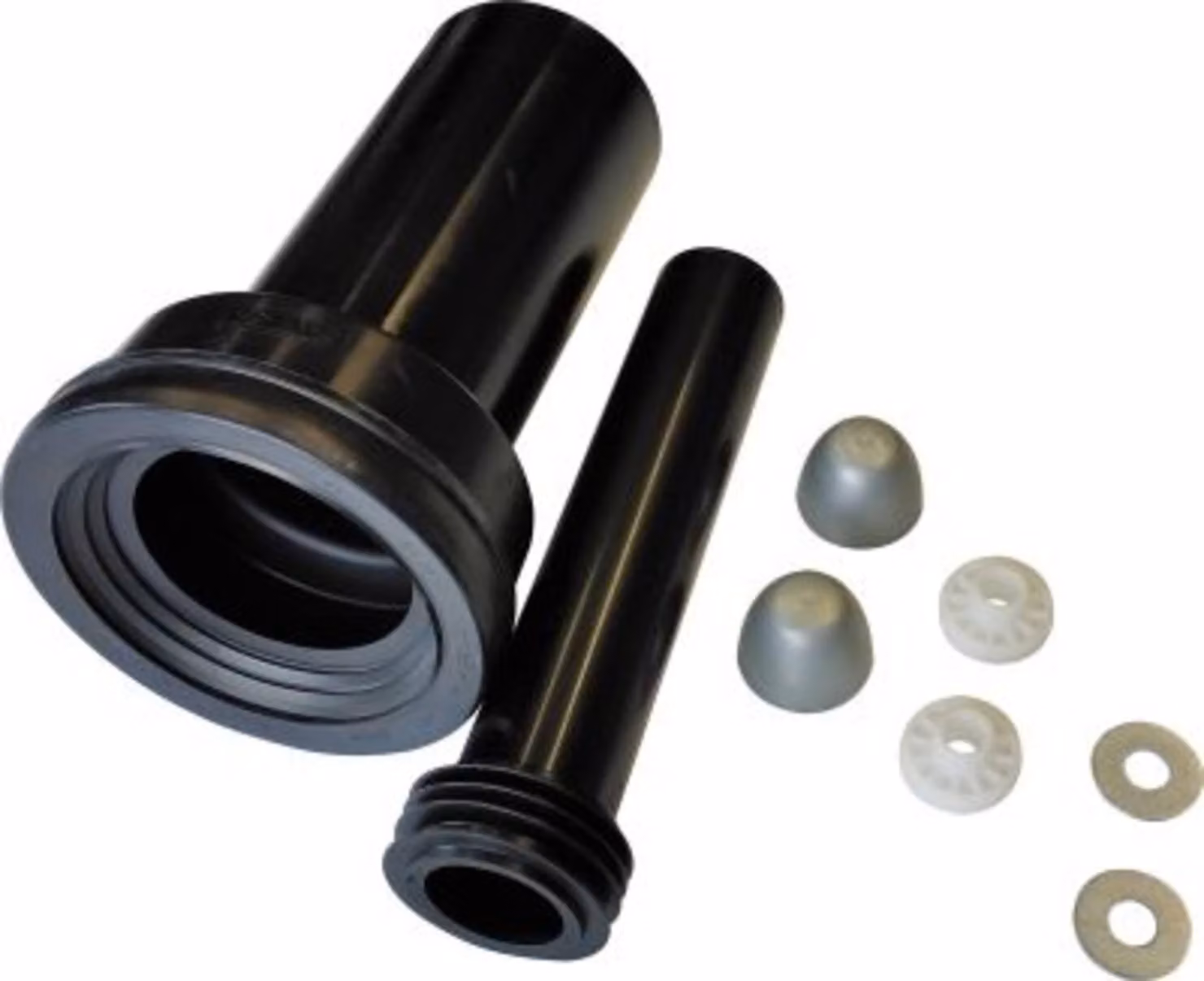 Set di attacchi per WC a parete Wisa Ø 90 mm raccordo di scarico, tubo di risciacquo Ø 45 mm