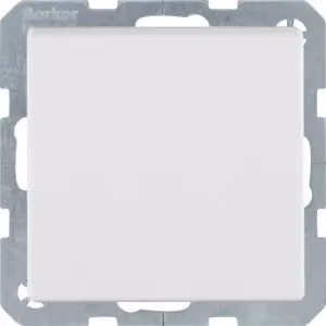 Presa Berker 6768776089 con polo di protezione e coperchio ribaltabile, bianco polare, completa di Berker Q.1/Q.3