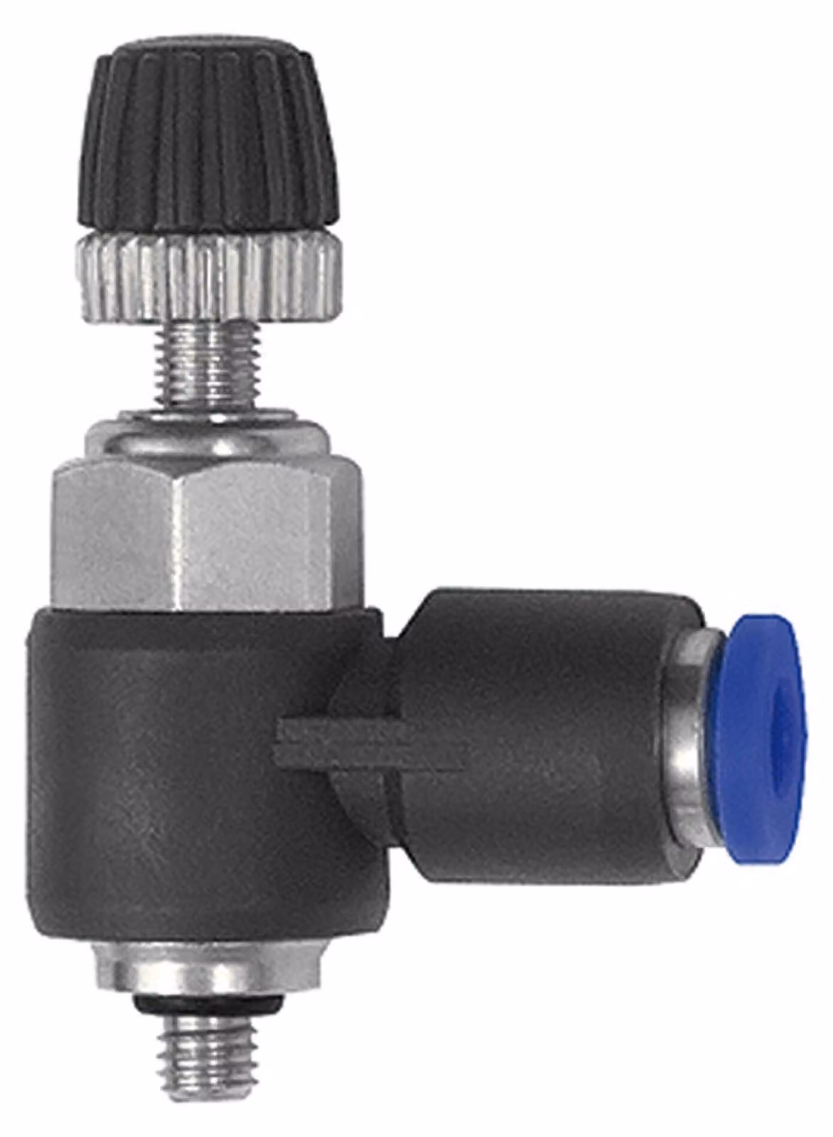 Valvole di ritegno a farfalla Riegler. "Serie blu" mini, valvola a farfalla per aria di alimentazione, M3a. Ã˜6mm