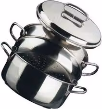Vaporiera in acciaio inox 18/10 Metalsomma argento diametro 22 cm