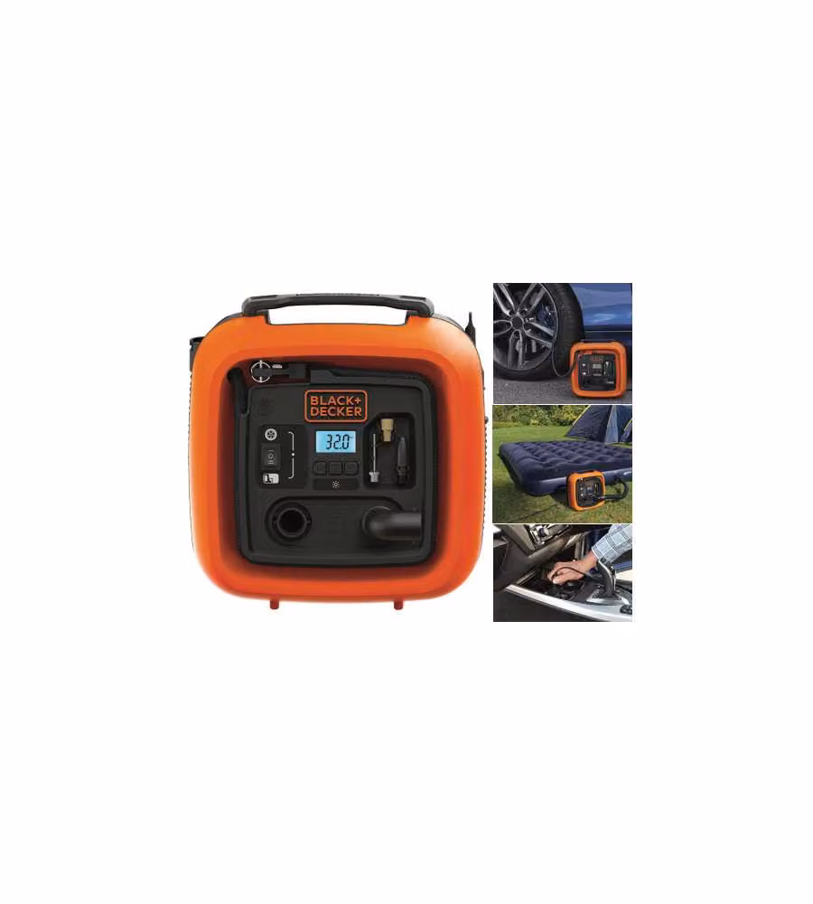 Compressore portatile Black+Decker ASI 400 arancione – 2