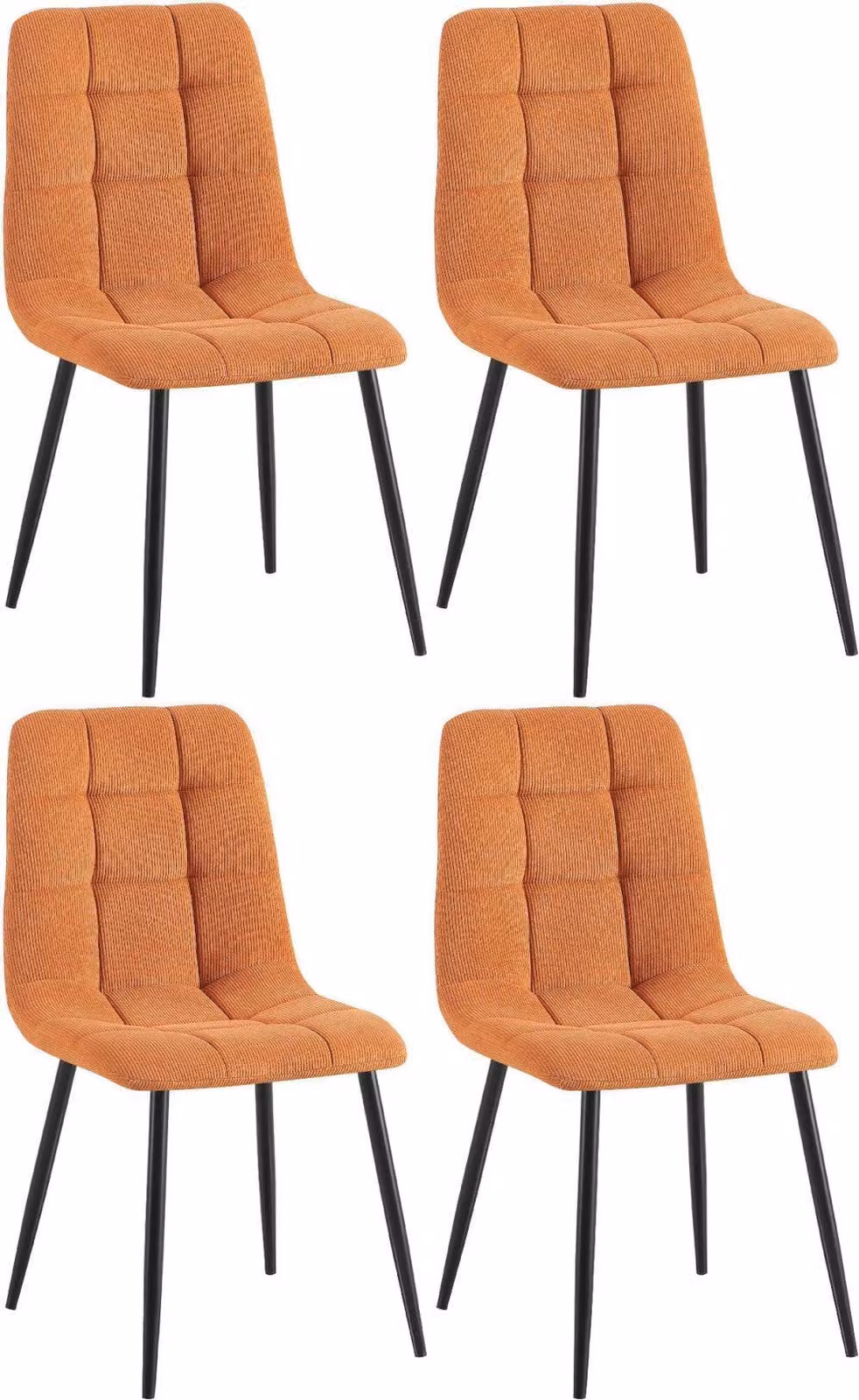 Set di quattro sedie da pranzo - Sedie da cucina - Elevato comfort di seduta