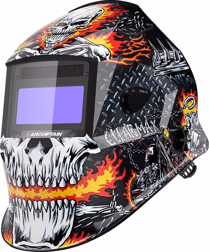 Casco da saldatura, alimentato a energia solare, oscuramento automatico, eccellente chiarezza ottica, HSH-S800-C