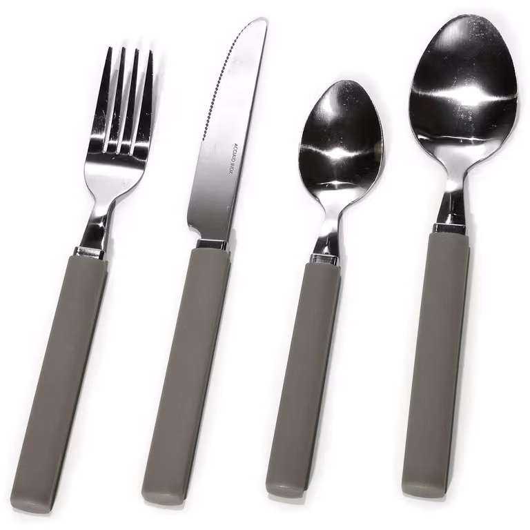 GUSTO CASA Servizio posate Jolie in acciaio inox 24 pezzi colore tortora opaco