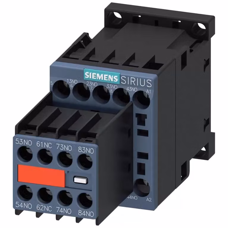 Contattore ausiliario 7S+1OE 24 V CC - Relè ausiliario 24 V CC 1NC / 7 NO 3RH2271-1BB40