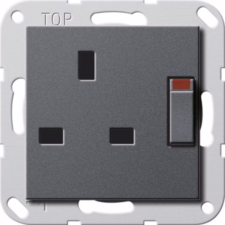 Gira 277828 Presa BS 13 A KS con interruttore di disinserimento Sistema 55 Antracite