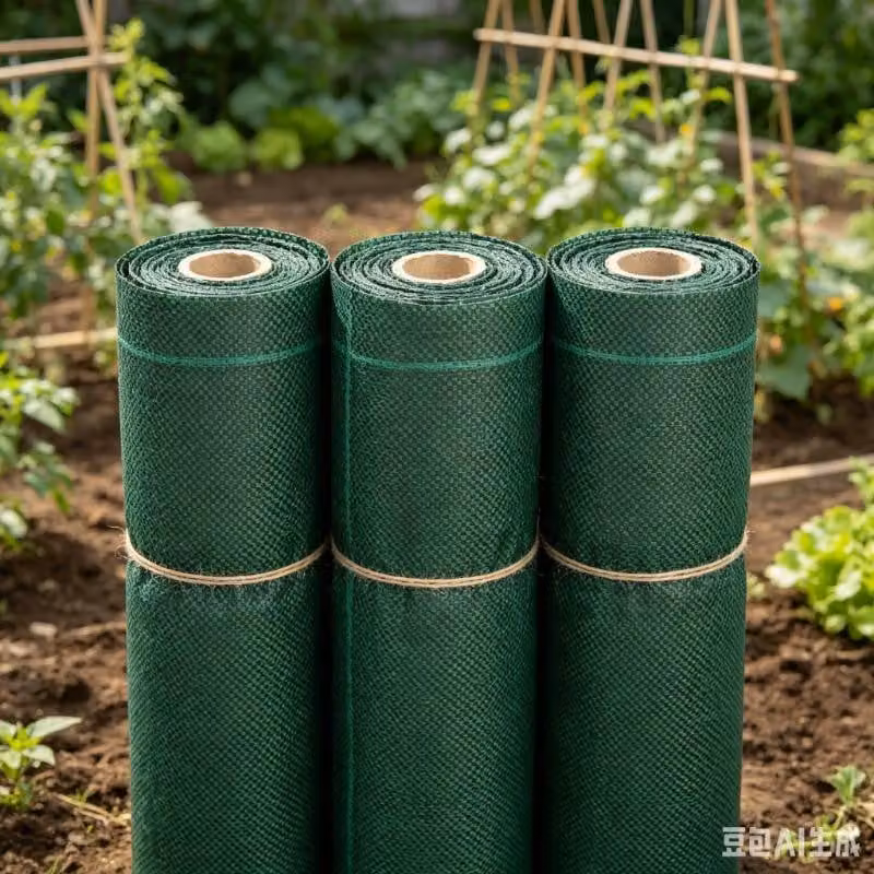 Tessuto protettivo per piante, realizzato in materiale plastico resistente, facile da installare, di colore verde militare
