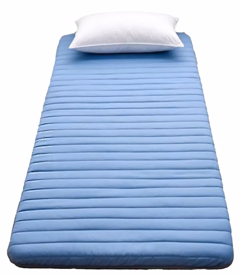 Materasso da futon, 5 cm di spessore, morbido, 80x190 cm, blu, arrotolabile