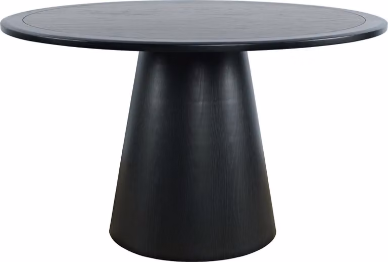 FURNLUX Tavolo da pranzo Avola Black 127cm / Colore principale: Nero / Dimensioni: 127 x 76 x 127 cm