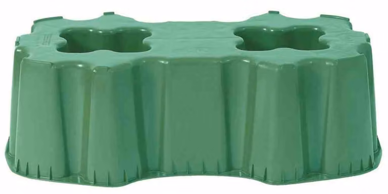 Contenitore per l'acqua piovana Regenton Hoekig 520 L - Con coperchio e rubinetto - 108x61x33 cm - Plastica - Ideale per giardino e raccolta di acqua piovana