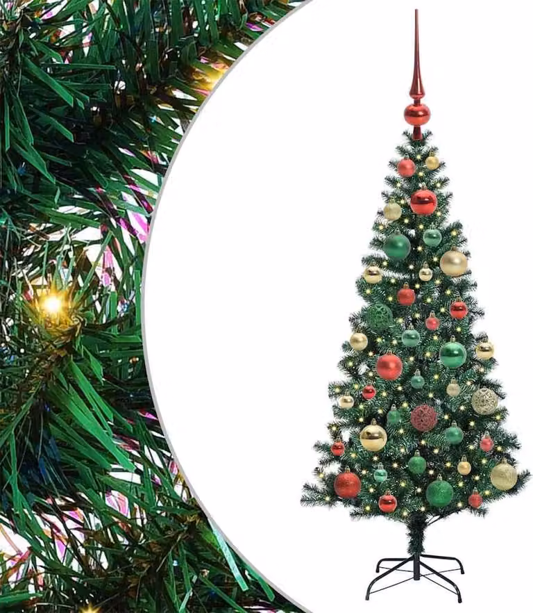 Albero di Natale artificiale con luci integrate Verde 120 cm