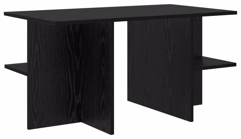 Tavolino da salotto Rovere Nero 87 x 50 x 45 cm