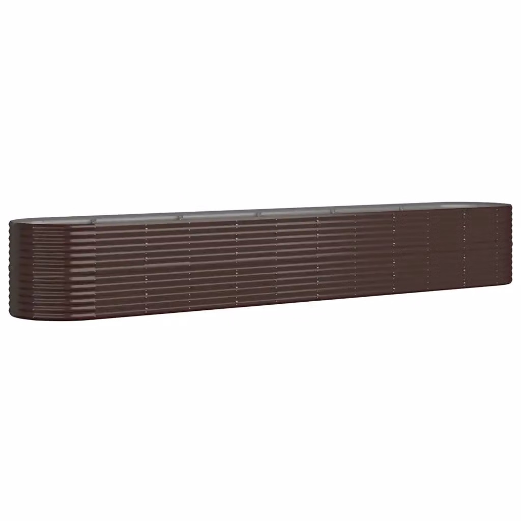 Letto rialzato per orto e giardino Videx in acciaio zincato marrone L: 440 cm, P: 80 cm, H: 68 cm – 2