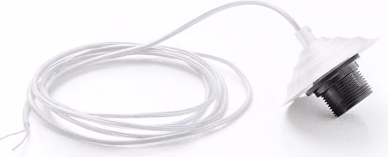 Portalampada con cavo trasparente Alice bianco per Lampadari e lampade a sospensione 1XE27 max 1X60W IP20 - Lunghezza max 3 metri