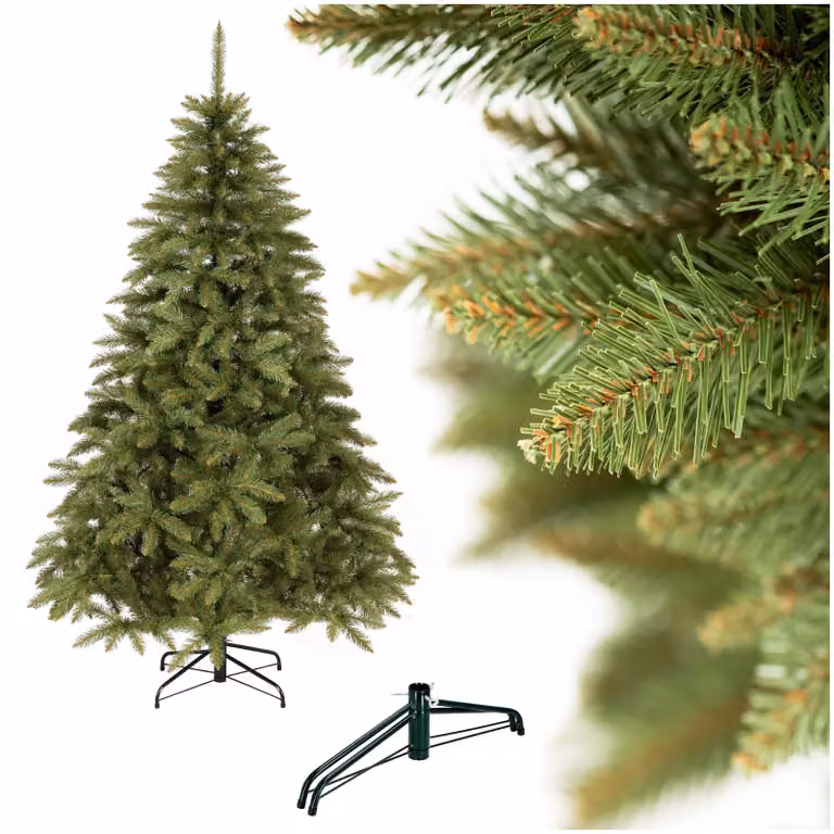 Albero di Natale artificiale Springos, 180 cm, abete scandinavo con supporto in metallo