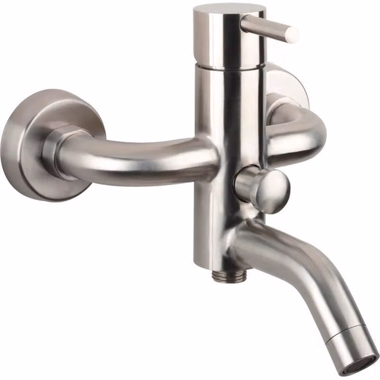 Sapho Minimal - Miscelatore per vasca da bagno, acciaio inox MI010