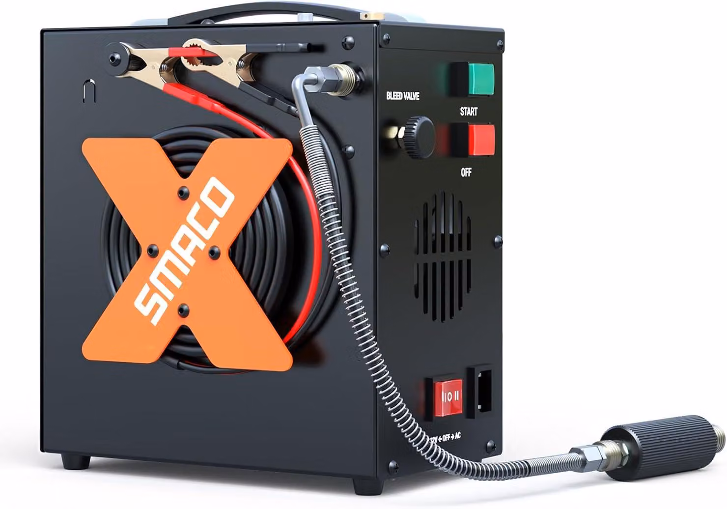 Compressore per immersioni – Pressione elevata fino a 300 bar – Portatile, con alimentazione a 12V e 220V