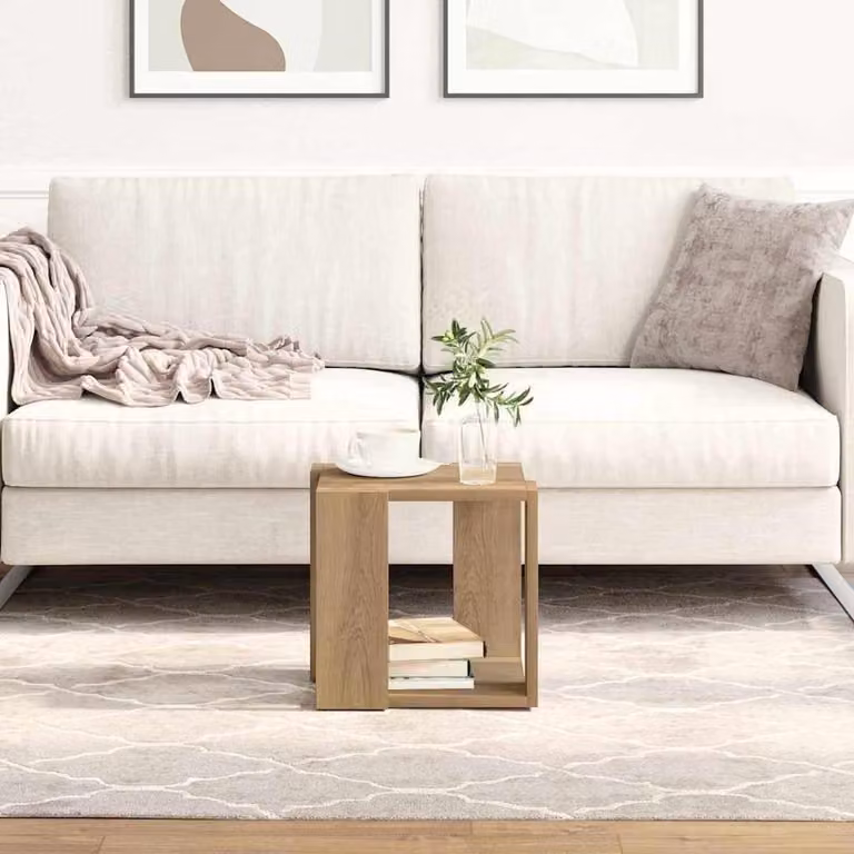 Tavolino da salotto in legno, design moderno con struttura robusta
