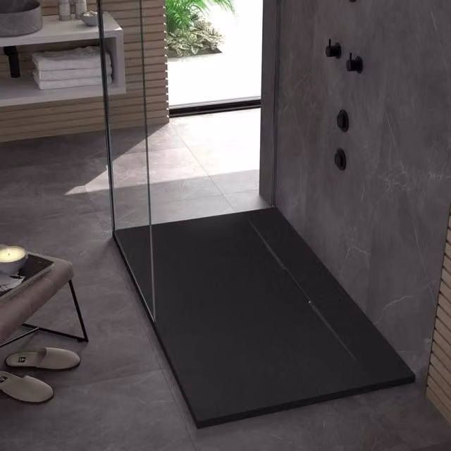 Piatto Doccia Bazalt Long Black 90x120