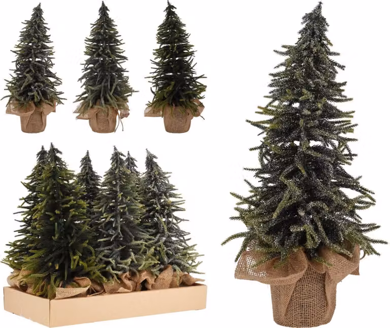 Albero di Natale artificiale in vaso da 58 cm - Decorazione