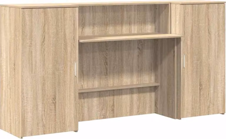 Banco Reception Rovere Sonoma 200x50x103,5 cm Legno Multistrato