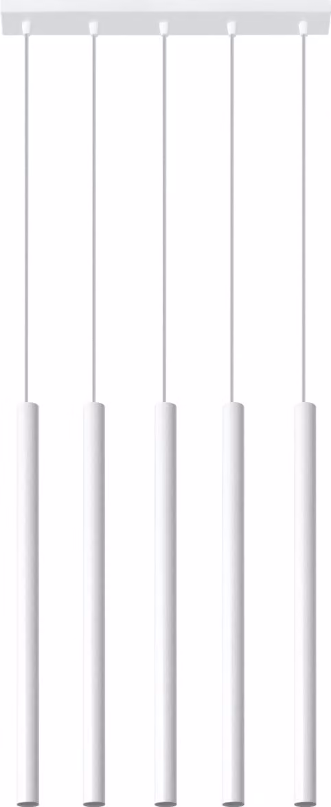 Lampada a sospensione MOSSA 5, attacco G9, bianca, design Lumilo